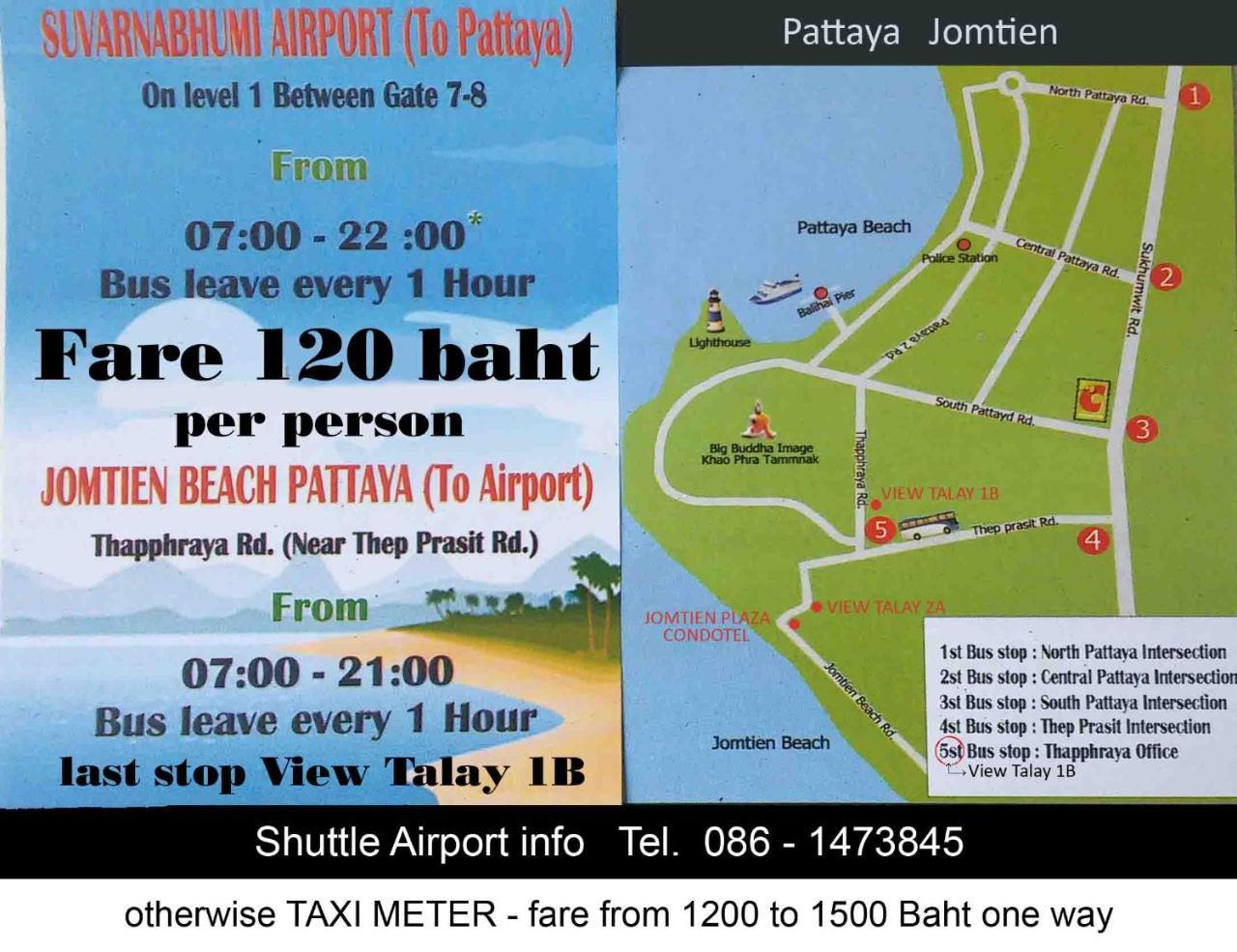B&B View Talay 1B Studio Jomtien Pattaja Kültér fotó